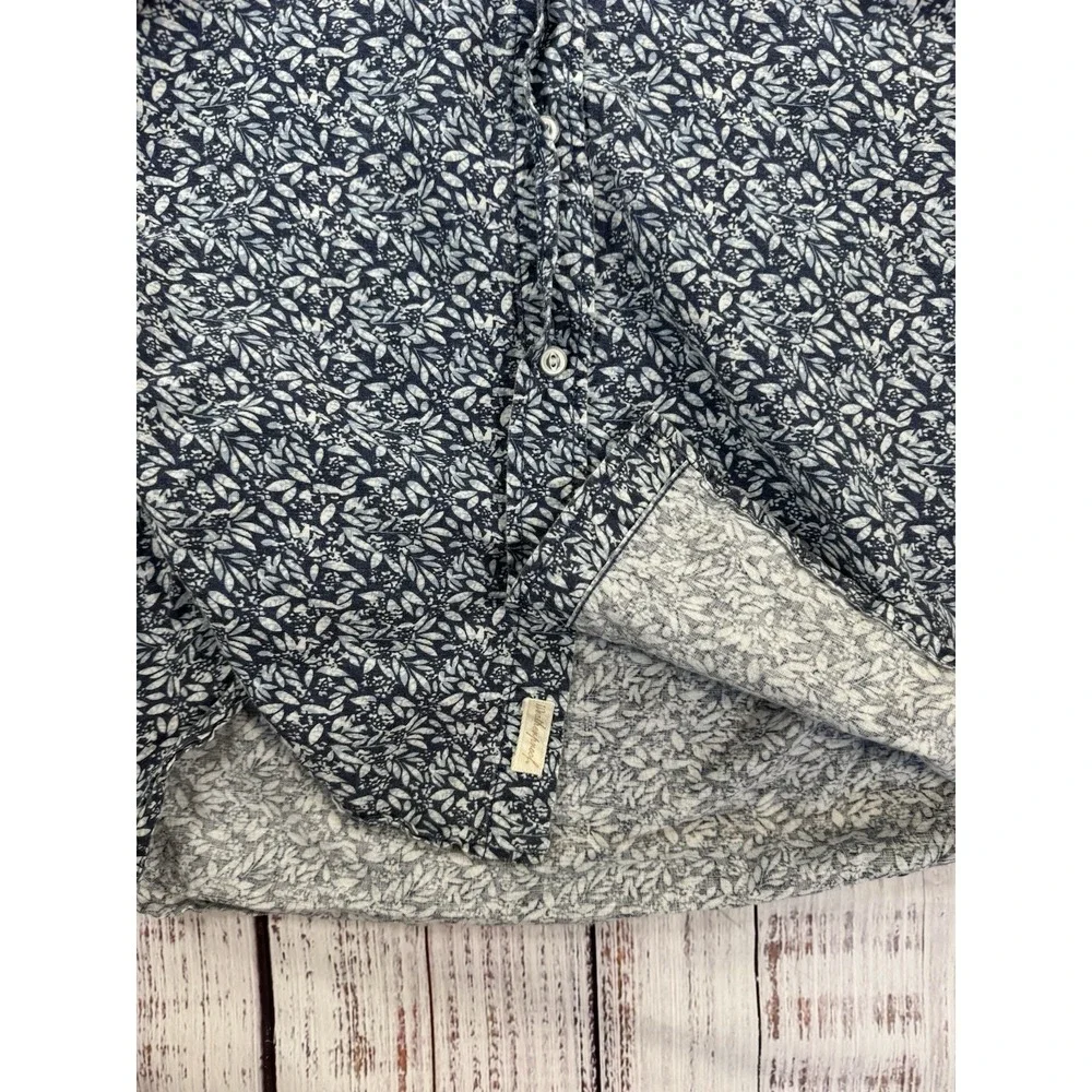 Original Weatherproof Vintage Men's Large Short Sleeve Button Down Light Floral